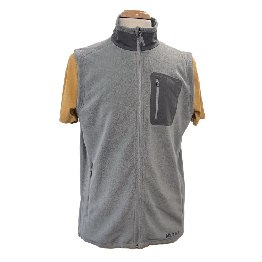 Men's Marmot Reactor Fleece Vest Gray Size Large